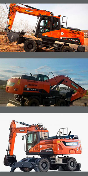 Аренда колесного экскаватора Дусан