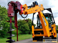 Аренда ямобура на базе экскаватора-погрузчика JCB 4CX