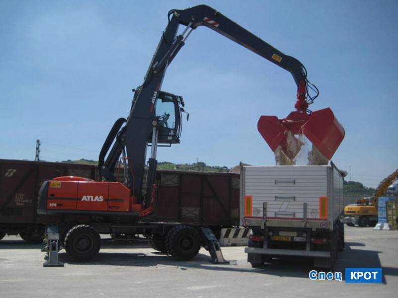 Фото Колесный экскаватор Atlas 270MH с грейфером