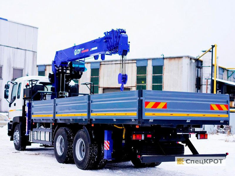 Аренда манипулятора Isuzu CYZ52T-514, стрела 11 тонн, борт 20 тонн