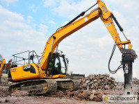 Аренда гусеничного экскаватора с гидромолотом JCB JS200