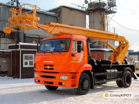 Аренда автовышки Камаз АПТ-22
