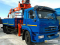 Фото Аренда манипулятора на базе Камаз с бортом 9 тонн