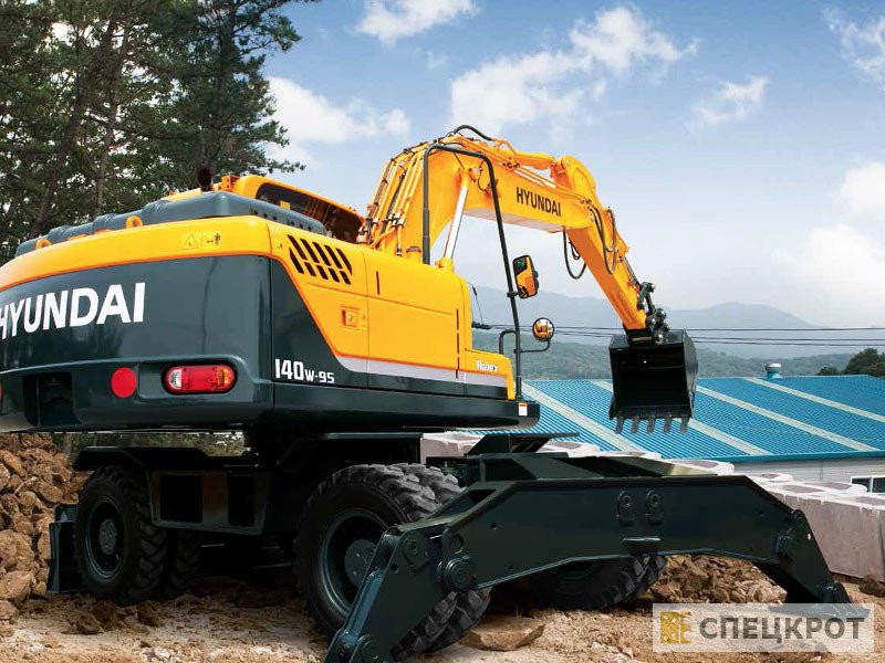 Аренда колесного экскаватора Hyundai R140W-9S
