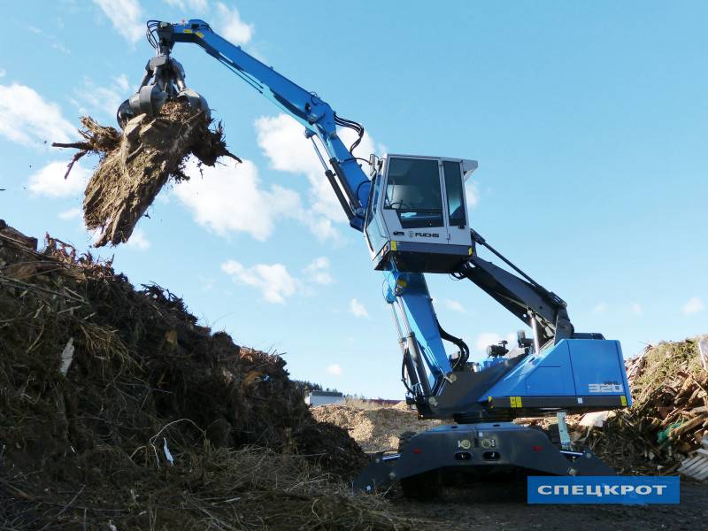 Фото Аренда грейферного экскаватора